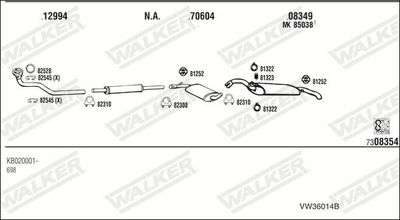 Изпускателна система WALKER VW36014B