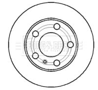 Тормозной диск BORG & BECK BBD4369 для VW FOX