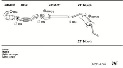 SISTEM DE ESAPAMENT WALKER CIK019578A