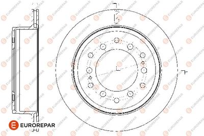 Тормозной диск EUROREPAR 1667865580 для LEXUS GX