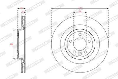 BREMSSCHEIBE FERODO DDF2631C1 1