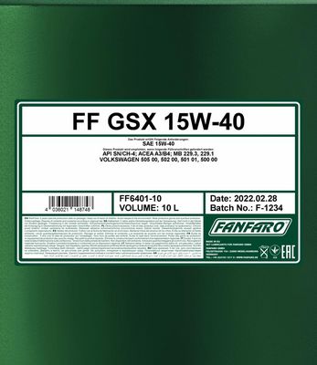 Fanfaro GSX 15W-40 10L