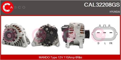 GENERATOR / ALTERNATOR CASCO CAL32208GS