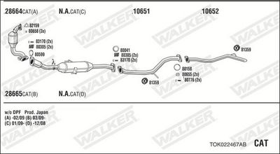 Изпускателна система WALKER TOK022467AB
