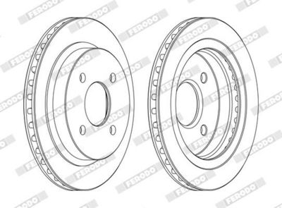 BREMSSCHEIBE FERODO DDF479C 2