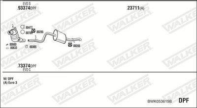 Изпускателна система WALKER BWK053615B