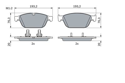 Brake Pad Set, disc brake 0 986 494 988