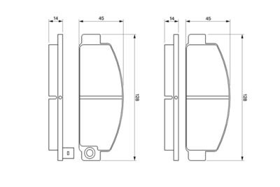 BREMSBELAGSATZ SCHEIBENBREMSE