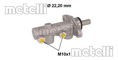 Главный тормозной цилиндр METELLI 05-0836 для SUZUKI SWIFT