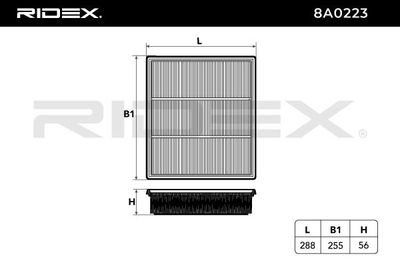 въздушен филтър RIDEX 8A0223
