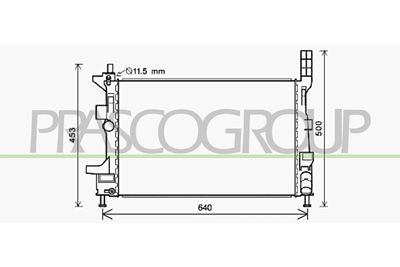 RADIATOR RACIRE MOTOR PRASCO FD428R003