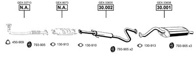 Układ wydechowy ASMET RO301350