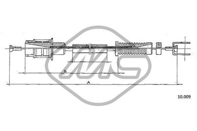 Linka gazu METALCAUCHO 80877