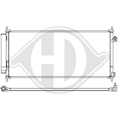 Конденсатор, кондиционер DIEDERICHS DCC1664 для HONDA JAZZ