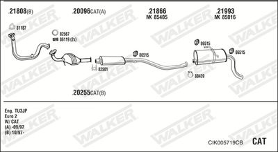 Układ wydechowy WALKER CIK005719CB