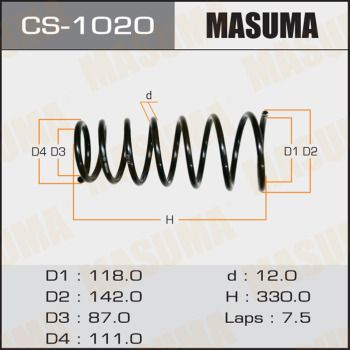 Пружина ходовой части MASUMA CS-1020 для TOYOTA CORONA