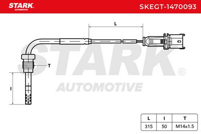датчик, температура на изгорелите газове STARK SKEGT-1470093
