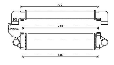 INTERCOOLER COMPRESOR AVA QUALITY COOLING AUA4218