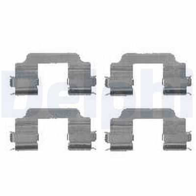 SET ACCESORII PLACUTE FRANA DELPHI LX0459