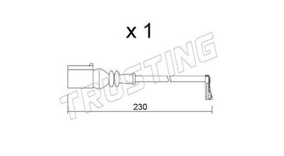 SENZOR DE AVERTIZARE UZURA PLACUTE DE FRANA