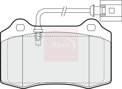 APEC Brake Pad Set, disc brake PAD1374