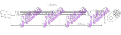 Тормозной шланг KAWE H7226 для DAIHATSU MATERIA