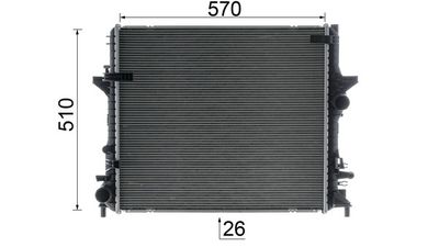 Chladič motora MAHLE BEHR *** PREMIUM LINE *** CR 1930 000P