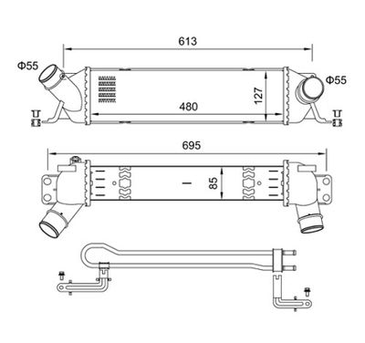Интеркулер HART 631 266