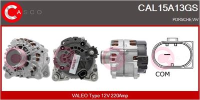 Генератор CASCO CAL15A13GS для PORSCHE CAYENNE
