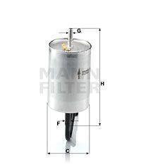 Топливный фильтр MANN-FILTER WK 832/1 для PORSCHE 911