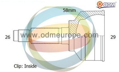 Шарнирный комплект, приводной вал Multiparts 12-040877 для HONDA CR-Z