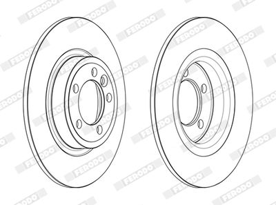 Bromsskiva FERODO DDF2633C