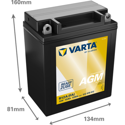 STARTERBATTERIE VARTA 512919013K542 1
