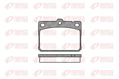 Zestaw klocków hamulcowych, hamulce tarczowe REMSA 0079.30