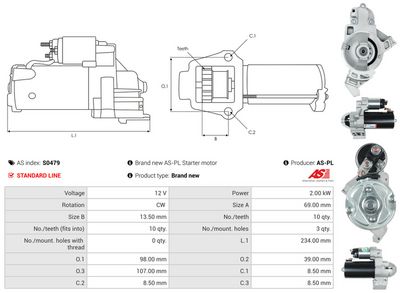 STARTER AS-PL S0479 4