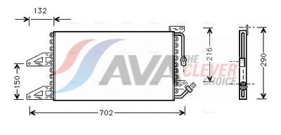 KONDENSATOR KLIMAANLAGE AVA Clever Choice FT5215