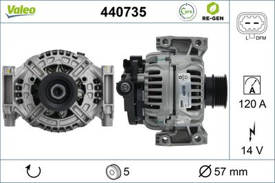 GENERATOR / ALTERNATOR VALEO 440735