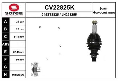GELENKSATZ ANTRIEBSWELLE
