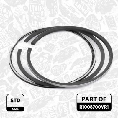 SET SEGMENTI PISTON ET ENGINETEAM R1008700VR1 1