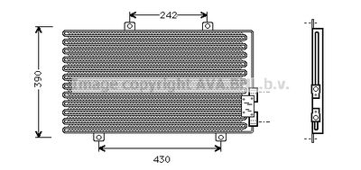 AVA QUALITY COOLING AL5063 Радиатор кондиционера  для ALFA ROMEO 145 (Альфа-ромео 145)