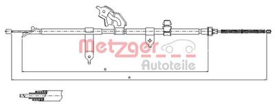 CABLU FRANA DE PARCARE METZGER 171080