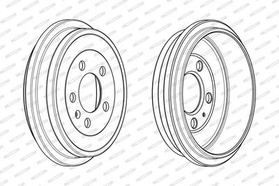BREMSTROMMEL FERODO FDR329253 2