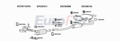 Układ wydechowy EUROFLO PG400722D3001A00
