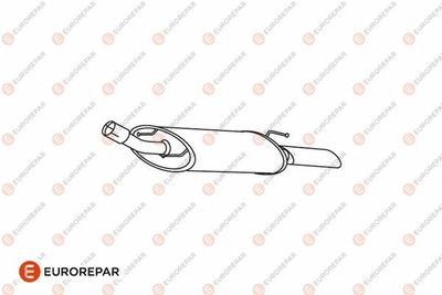 Глушитель выхлопных газов конечный EUROREPAR E12833V для FORD PUMA