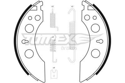 TOMEX Brakes Stabdžių trinkelių komplektas
