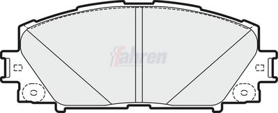 Fahren Brake Pad Set, disc brake FBP3345