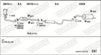 Изпускателна система WALKER MAK016507B
