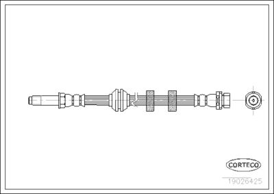 CORTECO 19026425 Тормозной шланг  для FORD COUGAR (Форд Коугар)