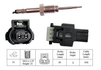 SENZOR TEMPERATURA GAZE EVACUARE LUCAS LGS7260