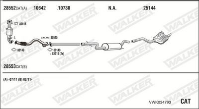SISTEM DE ESAPAMENT WALKER VWK034793
